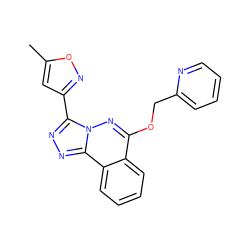 Cc1cc(-c2nnc3c4ccccc4c(OCc4ccccn4)nn23)no1 ZINC000001489066