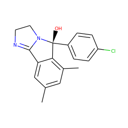 Cc1cc(C)c2c(c1)C1=NCCN1[C@]2(O)c1ccc(Cl)cc1 ZINC000001662060