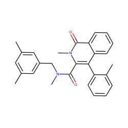 Cc1cc(C)cc(CN(C)C(=O)c2c(-c3ccccc3C)c3ccccc3c(=O)n2C)c1 ZINC000013742629