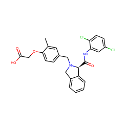 Cc1cc(CN2Cc3ccccc3[C@@H]2C(=O)Nc2cc(Cl)ccc2Cl)ccc1OCC(=O)O ZINC000066112487