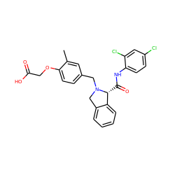 Cc1cc(CN2Cc3ccccc3[C@H]2C(=O)Nc2ccc(Cl)cc2Cl)ccc1OCC(=O)O ZINC000064479696