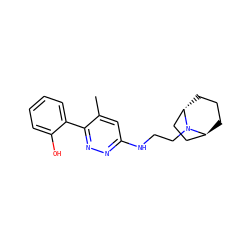 Cc1cc(NCCN2[C@H]3CCC[C@H]2CC3)nnc1-c1ccccc1O ZINC000100989468