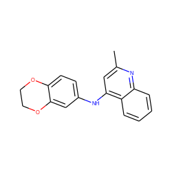 Cc1cc(Nc2ccc3c(c2)OCCO3)c2ccccc2n1 ZINC000006043955