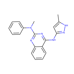 Cc1cc(Nc2nc(N(C)c3ccccc3)nc3ccccc23)n[nH]1 ZINC000033993669