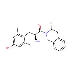 Cc1cc(O)cc(C)c1C[C@H](N)C(=O)N1Cc2ccccc2C[C@H]1C ZINC000013863357