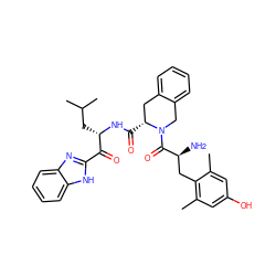 Cc1cc(O)cc(C)c1C[C@H](N)C(=O)N1Cc2ccccc2C[C@H]1C(=O)N[C@@H](CC(C)C)C(=O)c1nc2ccccc2[nH]1 ZINC000042921489