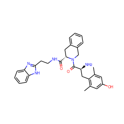 Cc1cc(O)cc(C)c1C[C@H](N)C(=O)N1Cc2ccccc2C[C@H]1C(=O)NCCc1nc2ccccc2[nH]1 ZINC000013472299