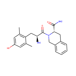 Cc1cc(O)cc(C)c1C[C@H](N)C(=O)N1Cc2ccccc2C[C@H]1C(N)=O ZINC000013472294