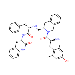 Cc1cc(O)cc(C)c1C[C@H](N)C(=O)N1Cc2ccccc2C[C@H]1CN[C@@H](Cc1ccccc1)C(=O)N[C@@H](Cc1ccccc1)C(N)=O ZINC000058617670