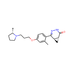 Cc1cc(OCCCN2CCC[C@@H]2C)ccc1C1=NNC(=O)[C@@H]2C[C@@H]12 ZINC000299858268