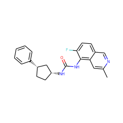 Cc1cc2c(NC(=O)N[C@@H]3CC[C@H](c4ccccc4)C3)c(F)ccc2cn1 ZINC000169704855