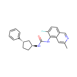 Cc1cc2c(NC(=O)N[C@H]3CC[C@H](c4ccccc4)C3)c(F)ccc2cn1 ZINC000169704862