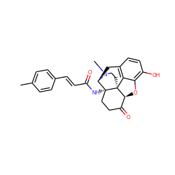 Cc1ccc(/C=C/C(=O)N[C@@]23CCC(=O)[C@@H]4Oc5c(O)ccc6c5[C@@]42CCN(C)[C@@H]3C6)cc1 ZINC000036221557