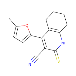 Cc1ccc(-c2c3c([nH]c(=S)c2C#N)CCCC3)o1 ZINC000000278765