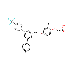 Cc1ccc(-c2cc(COc3ccc(OCC(=O)O)c(C)c3)cc(-c3ccc(C(F)(F)F)cc3)c2)cc1 ZINC000037866904