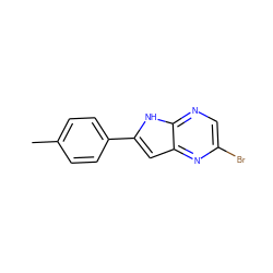 Cc1ccc(-c2cc3nc(Br)cnc3[nH]2)cc1 ZINC000063539414