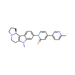 Cc1ccc(-c2ccn(-c3ccc4c5c(n(C)c4c3)CCN3CCC[C@@H]53)c(=O)c2)cn1 ZINC000113109168