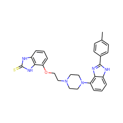 Cc1ccc(-c2nc3c(N4CCN(CCOc5cccc6[nH]c(=S)[nH]c56)CC4)cccc3[nH]2)cc1 ZINC000040379997