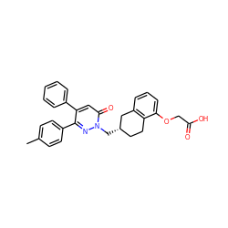 Cc1ccc(-c2nn(C[C@H]3CCc4c(cccc4OCC(=O)O)C3)c(=O)cc2-c2ccccc2)cc1 ZINC000299859304