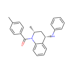 Cc1ccc(C(=O)N2c3ccccc3[C@@H](Nc3ccccc3)C[C@H]2C)cc1 ZINC000000828359