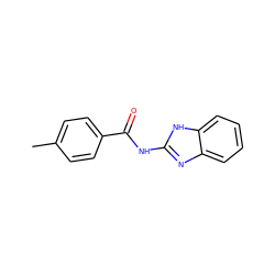 Cc1ccc(C(=O)Nc2nc3ccccc3[nH]2)cc1 ZINC000002734434