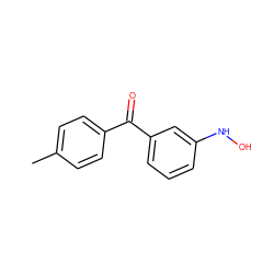 Cc1ccc(C(=O)c2cccc(NO)c2)cc1 ZINC000006522480