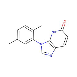 Cc1ccc(C)c(-n2cnc3ccc(=O)[nH]c32)c1 ZINC000118270283