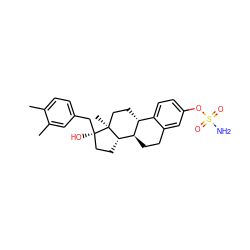 Cc1ccc(C[C@]2(O)CC[C@H]3[C@@H]4CCc5cc(OS(N)(=O)=O)ccc5[C@H]4CC[C@@]32C)cc1C ZINC000653859673