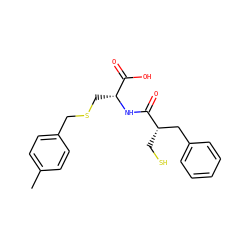 Cc1ccc(CSC[C@@H](NC(=O)[C@@H](CS)Cc2ccccc2)C(=O)O)cc1 ZINC000026488973