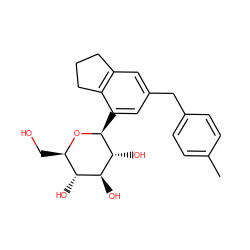 Cc1ccc(Cc2cc3c(c([C@@H]4O[C@H](CO)[C@@H](O)[C@H](O)[C@H]4O)c2)CCC3)cc1 ZINC000226048985