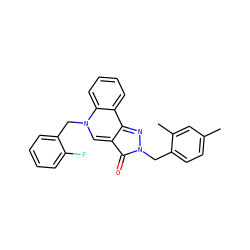Cc1ccc(Cn2nc3c4ccccc4n(Cc4ccccc4F)cc-3c2=O)c(C)c1 ZINC000299821114