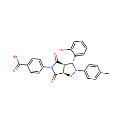 Cc1ccc(N2O[C@H]3C(=O)N(c4ccc(C(=O)O)cc4)C(=O)[C@H]3[C@@H]2c2ccccc2O)cc1 ZINC000101520914