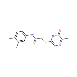 Cc1ccc(NC(=O)CSc2nnc(C)c(=O)[nH]2)cc1C ZINC000005941601