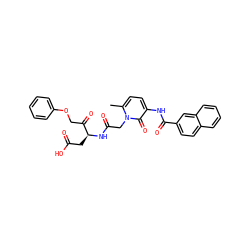 Cc1ccc(NC(=O)c2ccc3ccccc3c2)c(=O)n1CC(=O)N[C@@H](CC(=O)O)C(=O)COc1ccccc1 ZINC000028763568