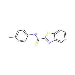 Cc1ccc(NC(=S)c2nc3ccccc3s2)cc1 ZINC000000458629