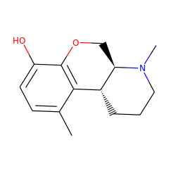 Cc1ccc(O)c2c1[C@H]1CCCN(C)[C@@H]1CO2 ZINC000027847808