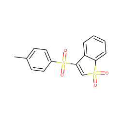 Cc1ccc(S(=O)(=O)C2=CS(=O)(=O)c3ccccc32)cc1 ZINC000006479841