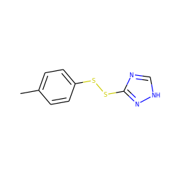 Cc1ccc(SSc2nc[nH]n2)cc1 ZINC000103214617