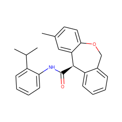 Cc1ccc2c(c1)[C@H](C(=O)Nc1ccccc1C(C)C)c1ccccc1CO2 ZINC000013735176