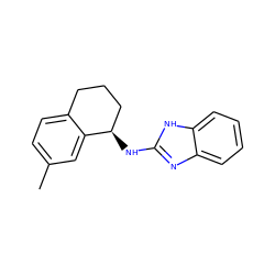 Cc1ccc2c(c1)[C@H](Nc1nc3ccccc3[nH]1)CCC2 ZINC000040393931