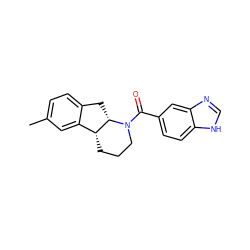 Cc1ccc2c(c1)[C@H]1CCCN(C(=O)c3ccc4[nH]cnc4c3)[C@H]1C2 ZINC000117624195