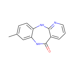 Cc1ccc2c(c1)NC(=O)c1cccnc1N2 ZINC000000382847