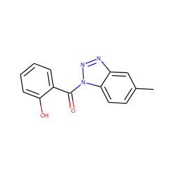 Cc1ccc2c(c1)nnn2C(=O)c1ccccc1O ZINC000038418800