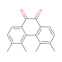 Cc1ccc2c(c1C)-c1c(ccc(C)c1C)C(=O)C2=O ZINC000001722241