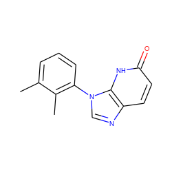 Cc1cccc(-n2cnc3ccc(=O)[nH]c32)c1C ZINC000118271958