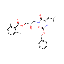 Cc1cccc(C)c1C(=O)OCC(=O)CNC(=O)[C@H](CC(C)C)NC(=O)OCc1ccccc1 ZINC000032303207