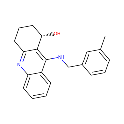 Cc1cccc(CNc2c3c(nc4ccccc24)CCC[C@@H]3O)c1 ZINC000014946507