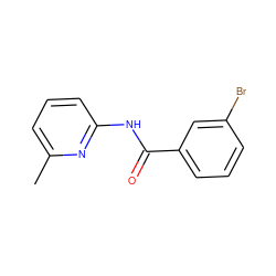 Cc1cccc(NC(=O)c2cccc(Br)c2)n1 ZINC000000138486