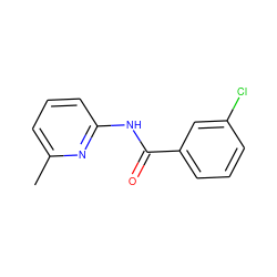 Cc1cccc(NC(=O)c2cccc(Cl)c2)n1 ZINC000000361715