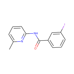 Cc1cccc(NC(=O)c2cccc(I)c2)n1 ZINC000013234467